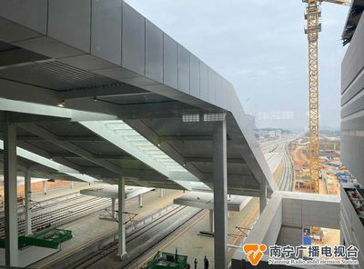 南宁北站顺利封顶!这条高铁预计2023年底开通运营→